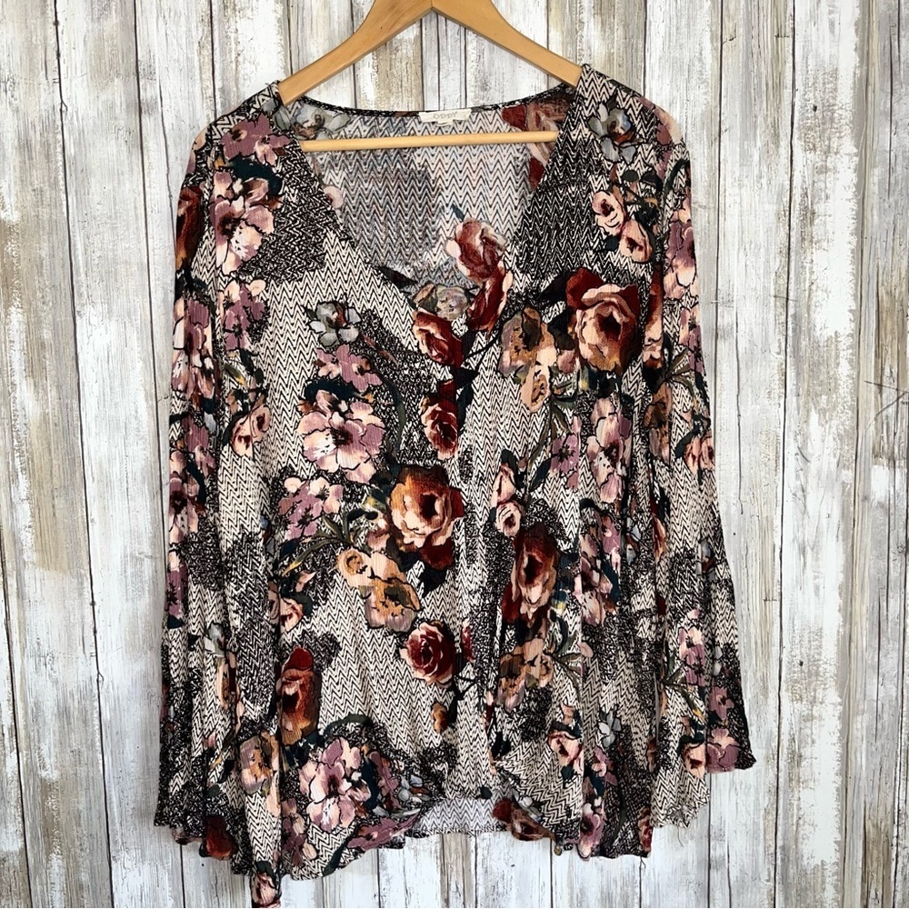 Oddy Floral Mixed Print Boho Blouse - Picture 1 of 5